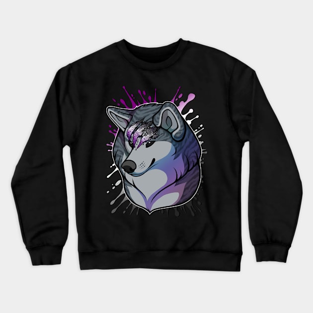 Ginga Nagareboshi Gin Pride - Ace Asexual LGBT Crewneck Sweatshirt by FlannMoriath